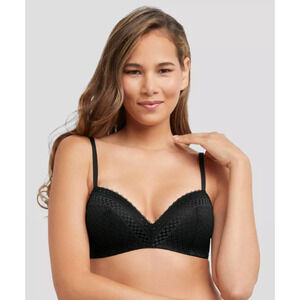 Maidenform Self‎ Expressions Black Convertible Wire Free T-Shirt Bra Size 40C
